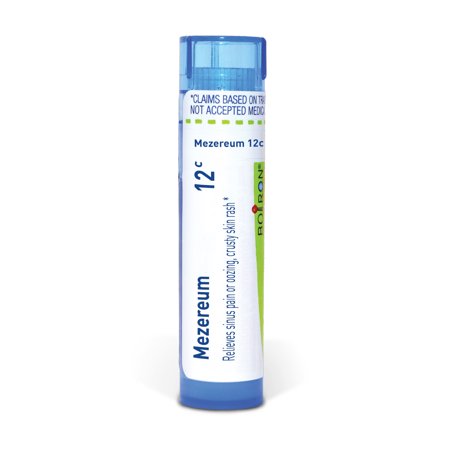 Boiron Mezereum 12C, Homeopathic Medicine for Sinus Pain Or Oozing, Crusty Skin Rash, 80 Pellets