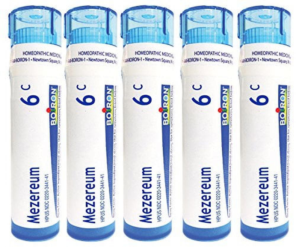 Boiron Mezereum 6C (Pack of 5), Homeopathic Medicine for Nasal Congestion