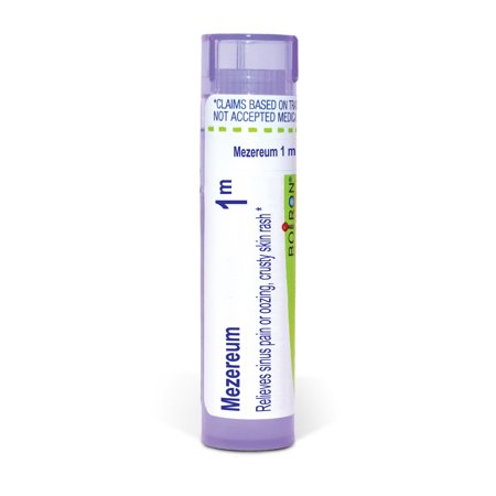 Boiron Mezereurn 1M, Homeopathic Medicine for Sinus Pain Or Oozing, Crusty Skin Rash, 80 Pellets