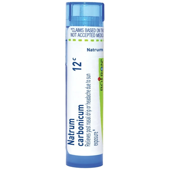 Boiron Natrum Carbonicum 12C, Homeopathic Medicine for Post Nasal Drip Or Headache Due To Sun Exposure, 80 Pellets