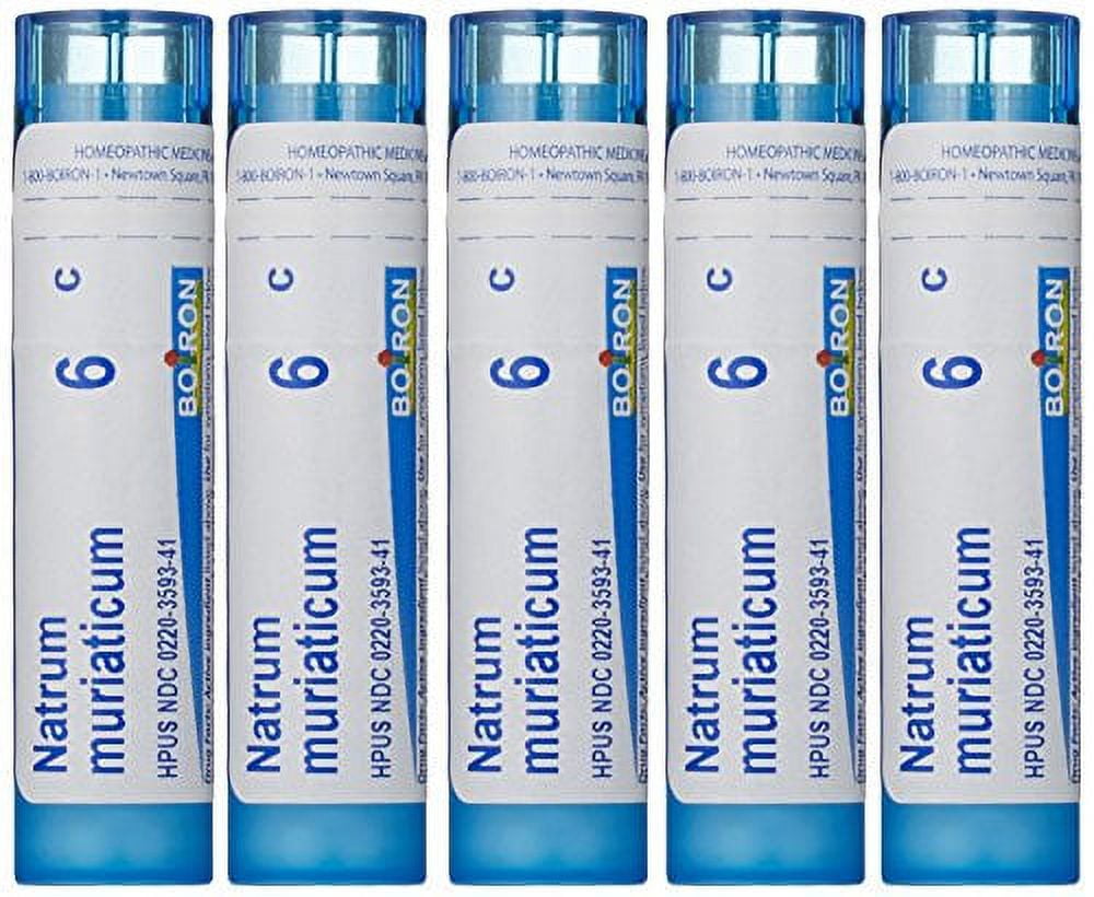 Boiron Natrum Muriaticum 6C (Pack of 5), Homeopathic Medicine for Runny Nose