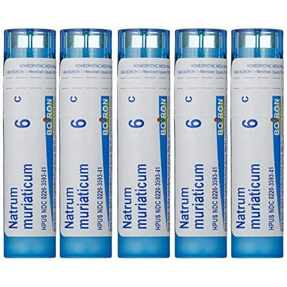 Boiron Natrum Muriaticum 6C (Pack of 5), Homeopathic Medicine for Runny Nose