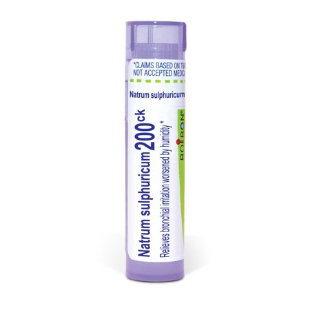 Boiron Natrum Sulphuricum 200CK, Homeopathic Medicine for Bronchial Irritation Worsened By Humidity, 80 Pellets