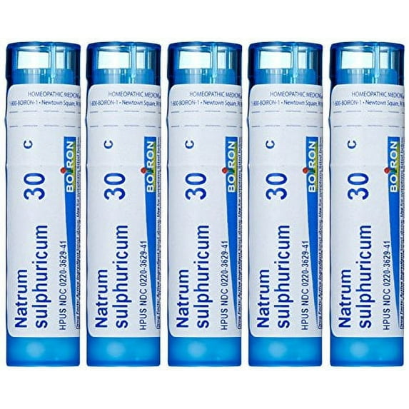 Boiron Natrum Sulphuricum 30C (Pack of 5), Homeopathic Medicine for Bronchial Irritation