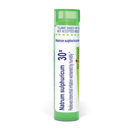 Boiron Natrum Sulphuricum 30X, Homeopathic Medicine for Bronchial Irritation Worsened By Humidity, 80 Pellets