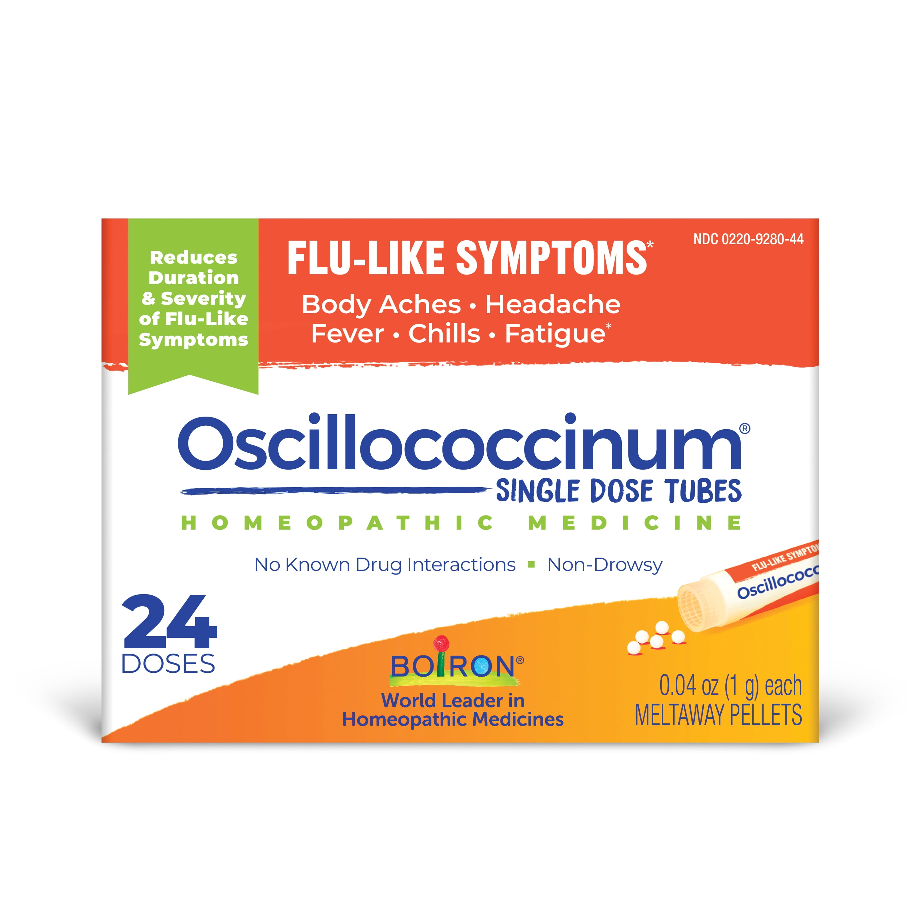 Boiron Oscillococcinum Homeopathic Medicine for Flu-like Symptoms, 24 Count