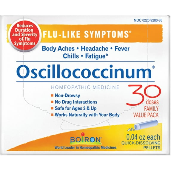 Boiron Oscillococcinum for Flu-like Symptoms 30 ea (Pack of 2)