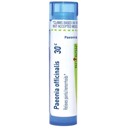 Boiron Paeonia Officinalis 30C, Homeopathic Medicine for Painful Hemorrhoids, 80 Pellets
