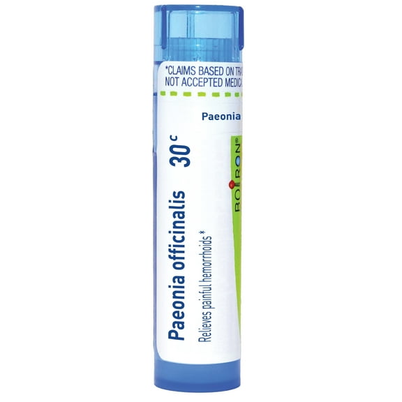 Boiron Paeonia Officinalis 30C, Homeopathic Medicine for Painful Hemorrhoids, 80 Pellets