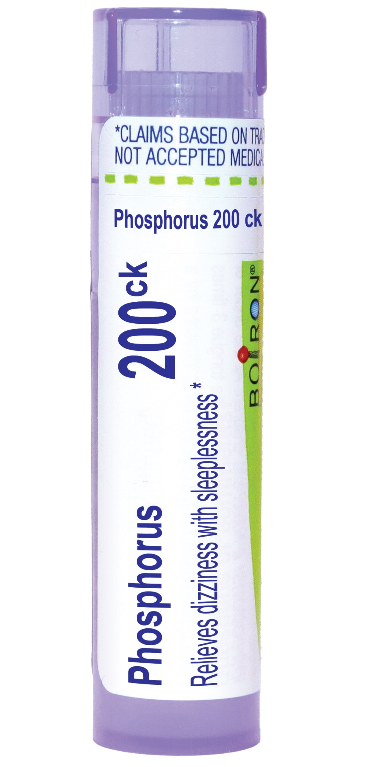 Boiron Phosphorus 200CK, Homeopathic Medicine for Dizziness With Sleeplessness, 80 Pellets