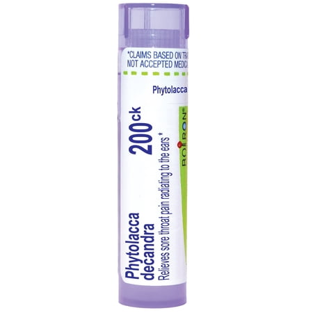 Boiron Phytolacca Decandra 200CK Homeopathic Single Medicine For Cough, Cold & Flu 80 Pellet