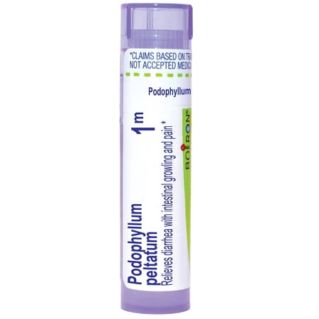 Boiron Podophyllum Peltatum 1M, Homeopathic Medicine for Diarrhea With Intestinal Growling And Pain, 80 Pellets