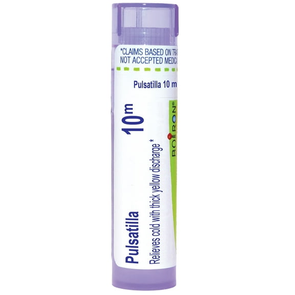 Boiron Pulsatilla 10M, Homeopathic Medicine for Cold With Thick Yellow Discharge, 80 Pellets