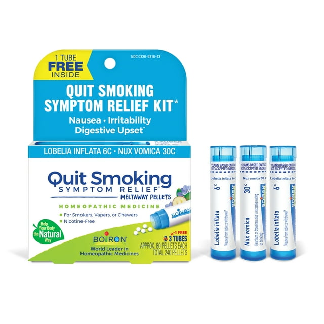 Boiron Quit Smoking Symptom Relief Bonus Pack, Homeopathic Medicine for