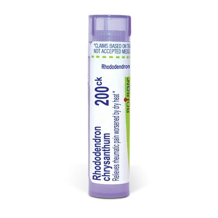 Boiron Rhododendron Chrysanthum 200CK, Homeopathic Medicine for Rheumatic Pain Worsened By Dry Heat, 80 Pellets