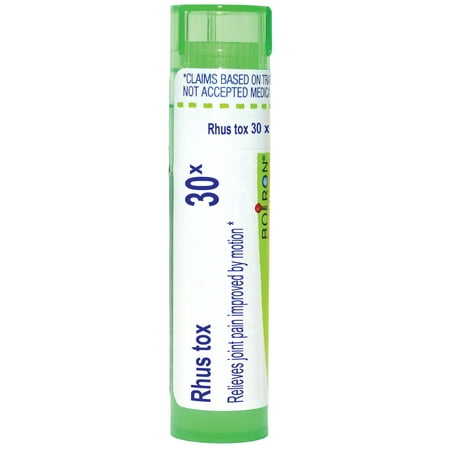 Boiron Rhus Tox 30X, Homeopathic Medicine for Joint Pain Improved By Motion, 80 Pellets