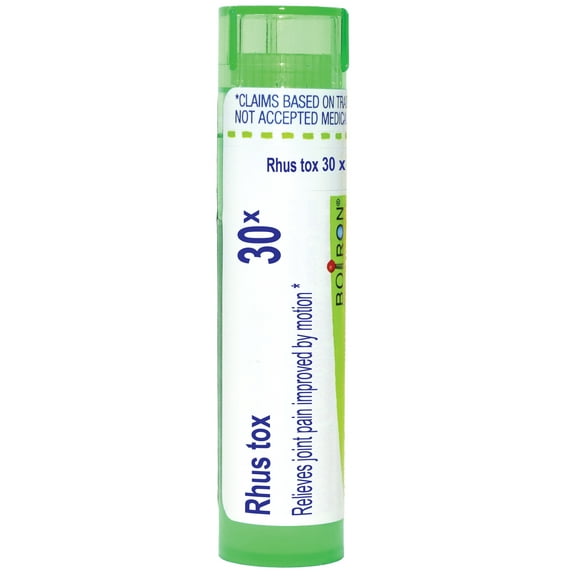 Boiron Rhus Tox 30X, Homeopathic Medicine for Joint Pain Improved By Motion, 80 Pellets
