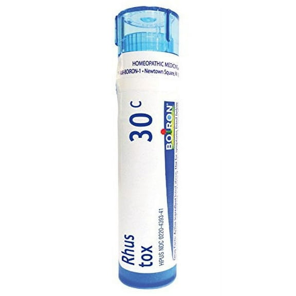 Boiron Rhus Toxicodendron 30C, 5 Pack of 80-Pellet Tubes, Homeopathic Medicine for Joint Pain