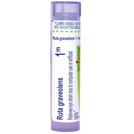 Boiron Ruta Graveolens 1M, Homeopathic Medicine for Eye Strain Due To Computer Use Or Artificial Lights, 80 Pellets
