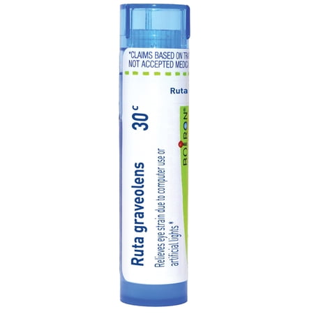 Boiron Ruta Graveolens 30C, Homeopathic Medicine for Eye Strain Due To Computer Use Or Artificial Lights, 80 Pellets