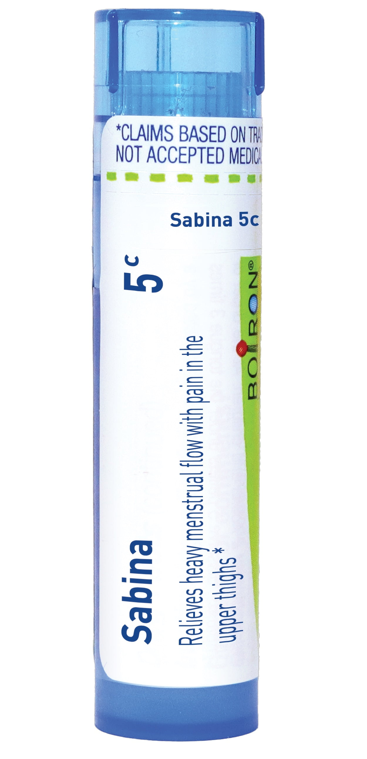 Boiron Sabina 5C, Homeopathic Medicine for Heavy Menstrual Flow With Pain In The Upper Thighs, 80 Pellets