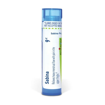 Boiron Sabina 9C, Homeopathic Medicine for Heavy Menstrual Flow With Pain In The Upper Thighs, 80 Pellets