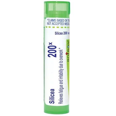 Boiron Silicea 200X, Homeopathic Medicine for Fatigue And Irritability Due To Overwork, 80 Pellets