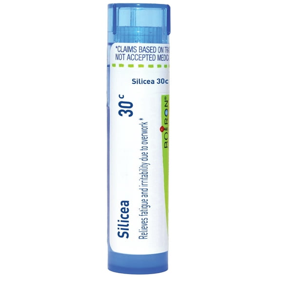Boiron Silicea 30C, Homeopathic Medicine for Fatigue And Irritability Due To Overwork, 80 Pellets