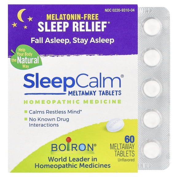 Boiron SleepCalm Homeopathic Medicine, Sleep Aid, 60 Count