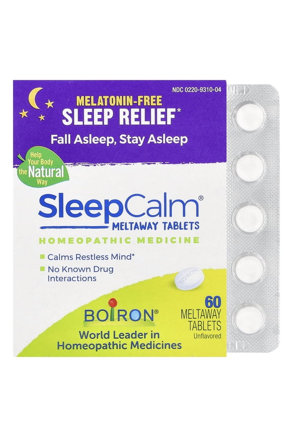 SleepCalm Homeopathic Medicine, Sleep Aid, 60 Count