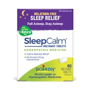 Boiron SleepCalm Tablets Melatonin-Free, Homeopathic Medicine for Sleep Relief, Fall Asleep, Stay Asleep, Calms Restless Sleep, 60 Meltaway Tablets