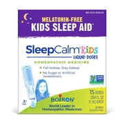 Boiron SleepCalm Kids Liquid Dose Melatonin-Free, Homeopathic Medicine for Sleep Relief, Calms Restless Sleep, 15 Liquid Doses