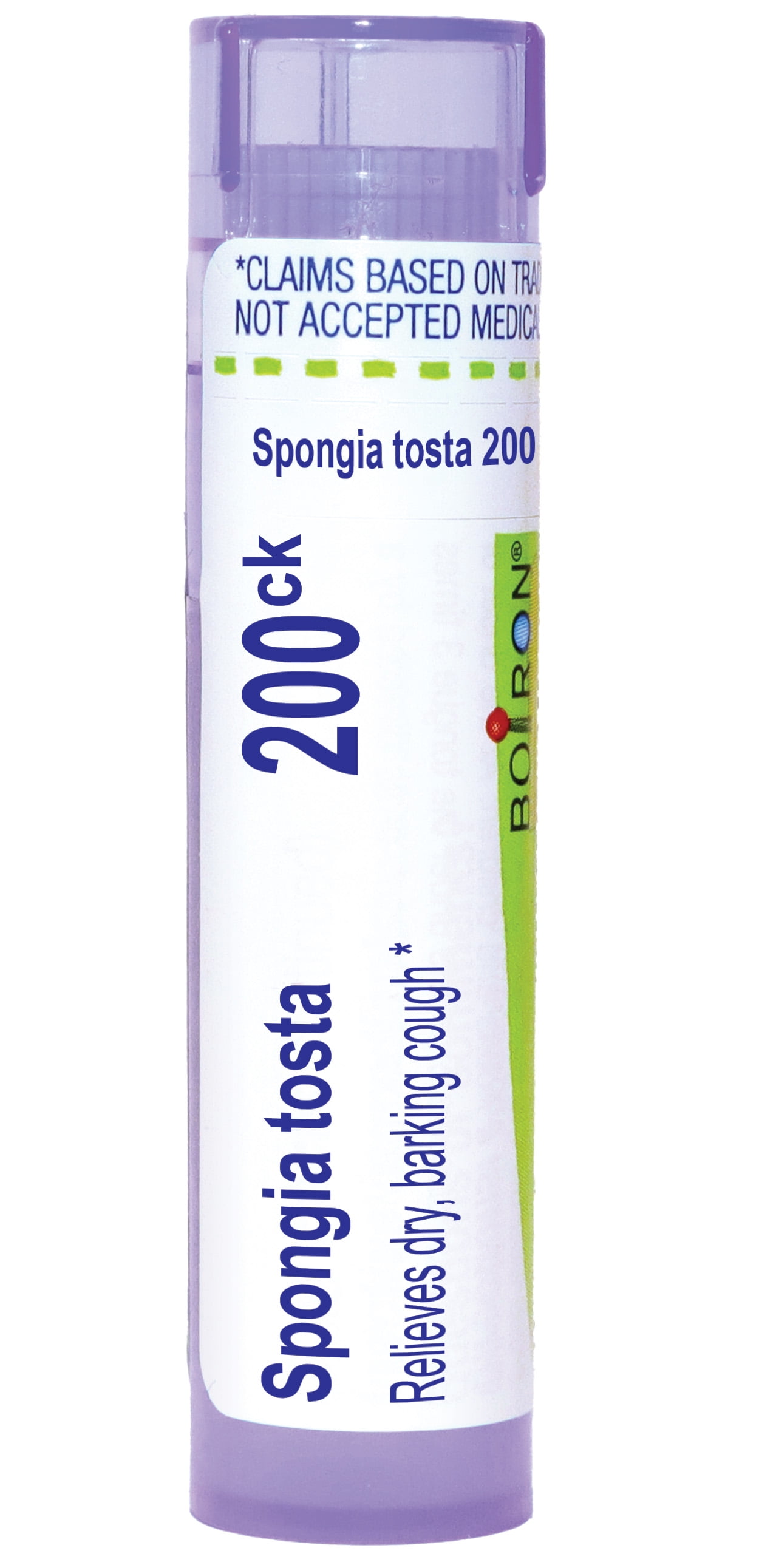 Boiron Spongia Tosta 200CK, Homeopathic Medicine for Dry, Barking Cough