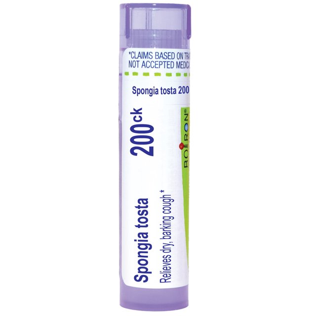Boiron Spongia Tosta 200CK, Homeopathic Medicine for Dry, Barking Cough