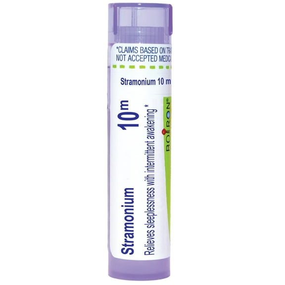 Boiron Stramonium 10M, Homeopathic Medicine for Sleeplessness With Intermittent Awakening, 80 Pellets