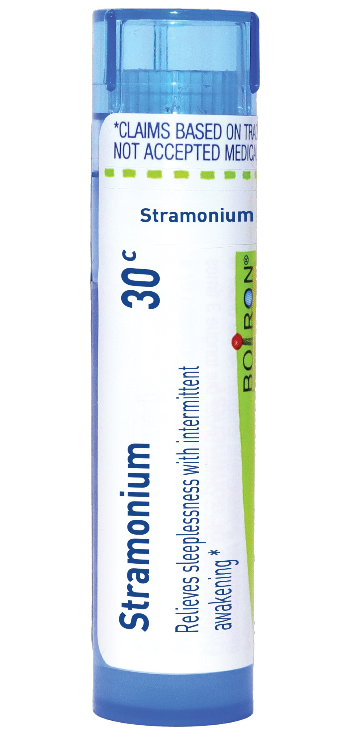 Boiron Stramonium 30C, Homeopathic Medicine for Sleeplessness With Intermittent Awakening, 80 Pellets