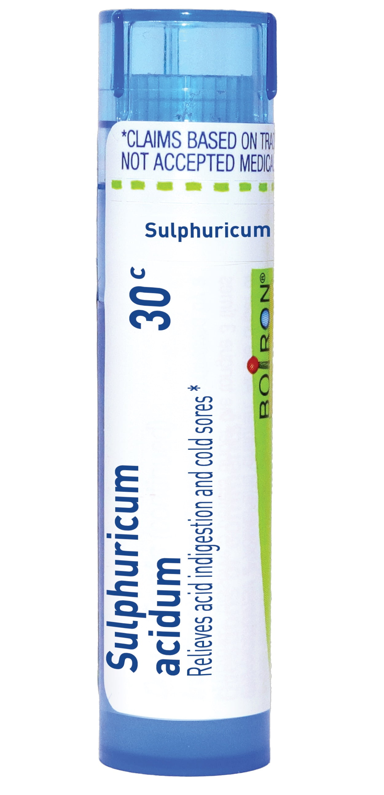 Boiron Sulphuricum Acidum 30C, Homeopathic Medicine for Acid Indigestion And Cold Sores, 80 Pellets