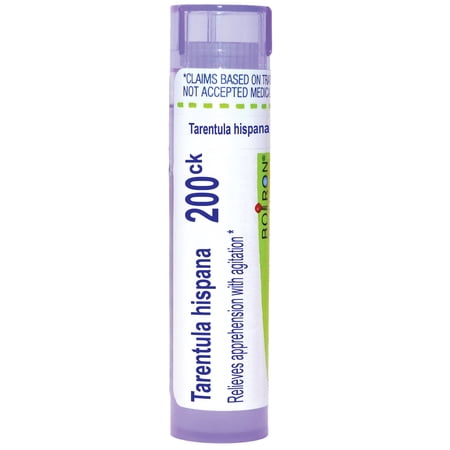 Boiron Tarentula Hispana 200CK, Homeopathic Medicine for Apprehension With Agitation, 80 Pellets