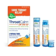 Boiron ThroatCalm On the Go Homeopathic Medicine For Sore Throat Relief 160 Pellet