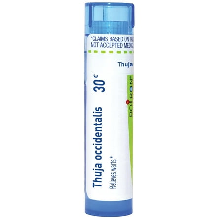 Boiron Thuja Occidentalis 30C, Homeopathic Medicine for Warts, 80 Pellets