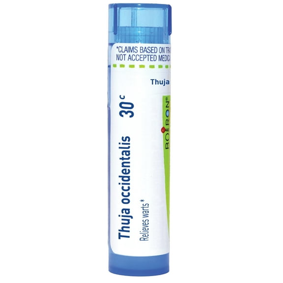 Boiron Thuja Occidentalis 30C, Homeopathic Medicine for Warts, 80 Pellets