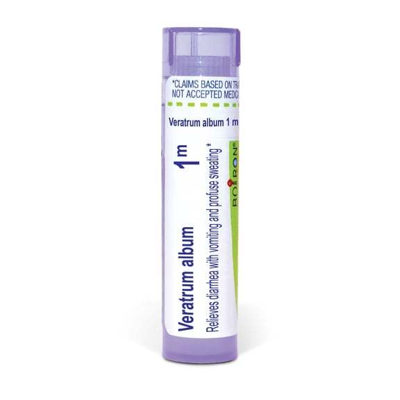 Boiron Veratrum Album 1M, Homeopathic Medicine for Diarrhea With Vomiting And Profuse Sweating, 80 Pellets