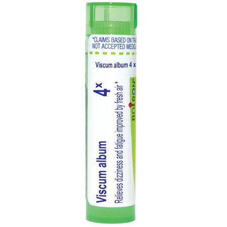 Boiron Viscum Album 4X, Homeopathic Medicine for Dizziness And Fatigue Improved By Fresh Air, 80 Pellets