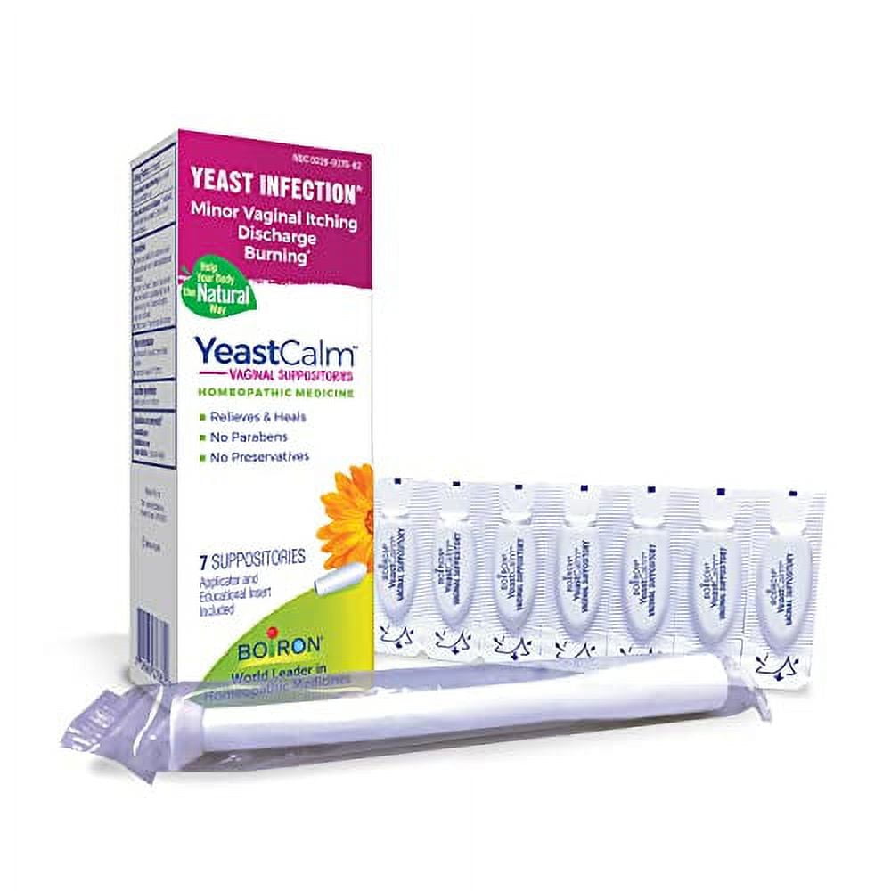 Boiron YeastCalm Homeopathic Suppositories for Yeast Infections