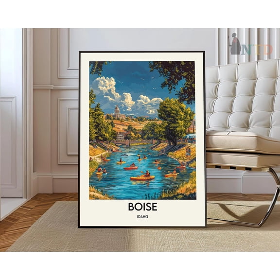 Boise Idaho Downtown Poster Unframed Paper Print