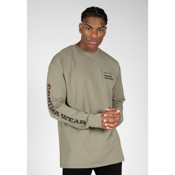Boise Oversized Long Sleeve - Army Green