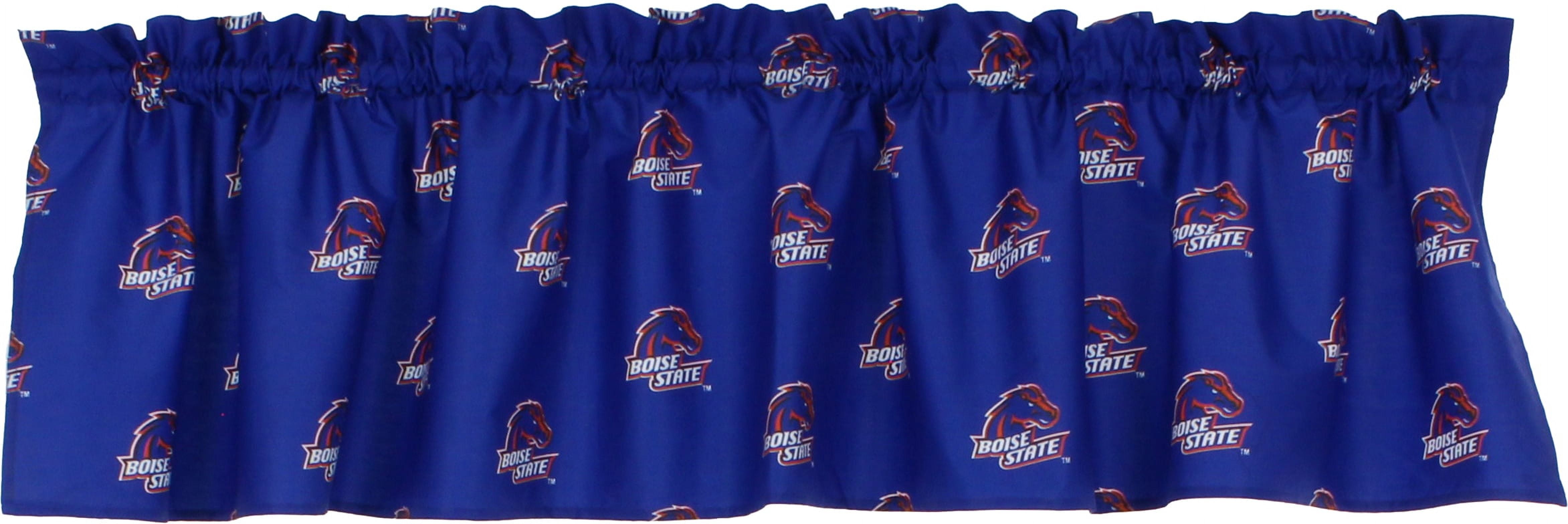 Boise State Broncos 100% Cotton, 84" x 15" Curtain Valance, 1 Panel
