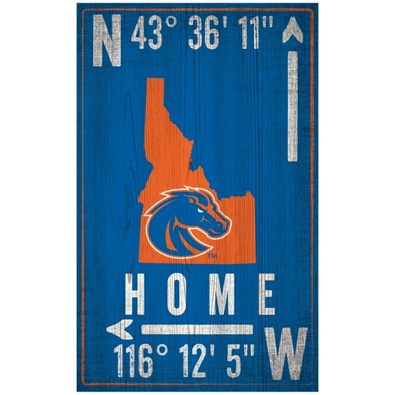 Boise State Broncos 11" x 19" Coordinate Sign