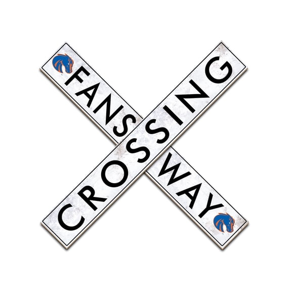 Boise State Broncos 48" Fans Way Crossing Sign