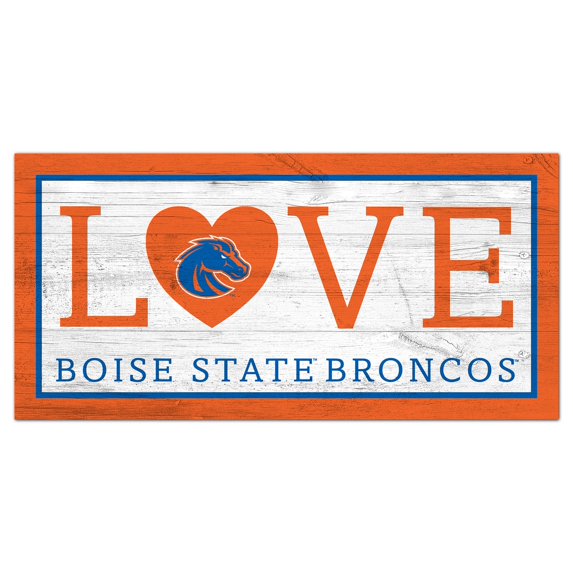 Boise State Broncos 6'' x 12'' Team Love Sign